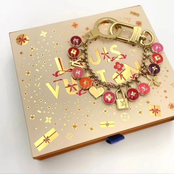 Auth Louis Vuitton M65911 Porte Crecienne Bastille GD Key Chain W/Box - Picture 3 of 14